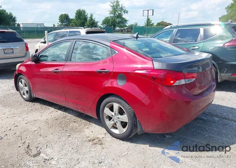 2012 Hyundai Elantra Gls (Ulsan Plant) z USA, uszkodzony, nr VIN KMHDH4AE8CU440312